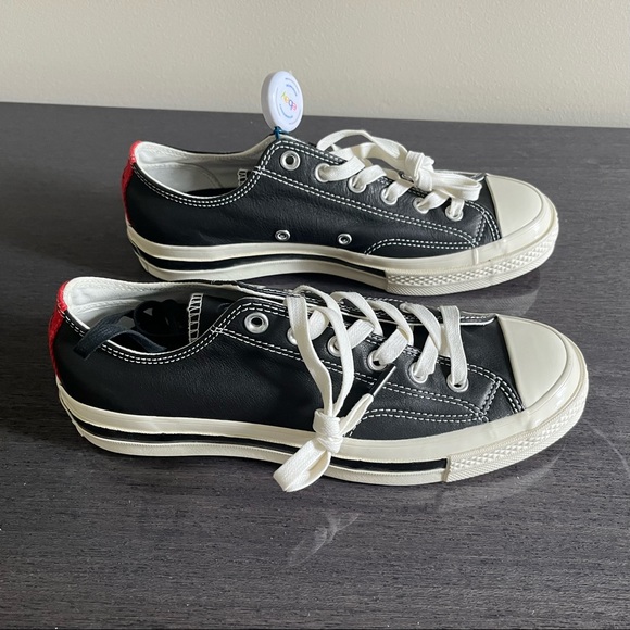 Converse x Kasina One Star Ox Low Top Black/Egret-Red Mens Size 7 - Picture 5 of 8